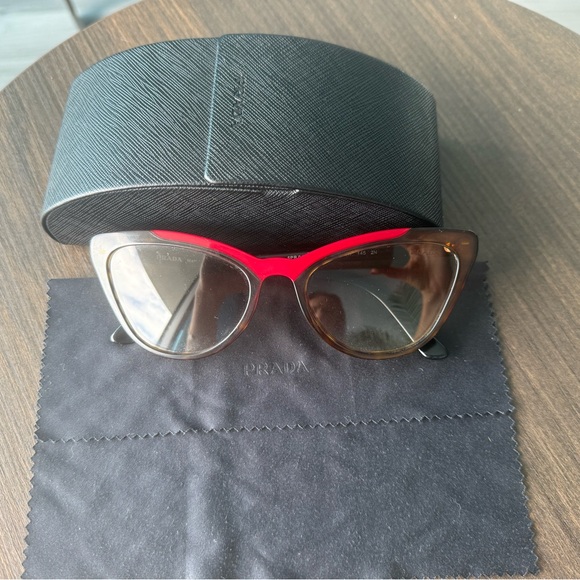 Prada women’s black fox sunglasses - Picture 2 of 5